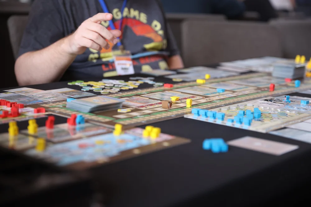 Board game designers and vendors at KennyCon