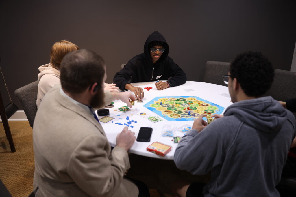 Yes, they played Settlers.